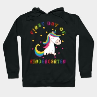 Cutesy Unicorn | First Day Kindergarten Hoodie